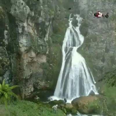 La Cascada de la Novia : Bridal shape water fall