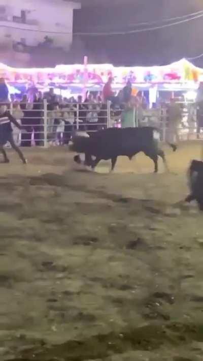 You spin me right 'round, baby, right 'round - and the bull wins