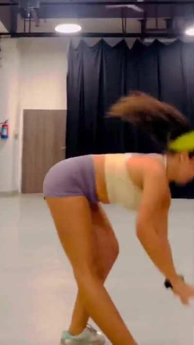 Ashmitatomar in her shorts again