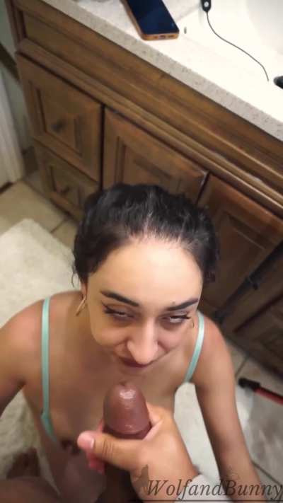 On my knees, begging for his mess like the filthy girl I am