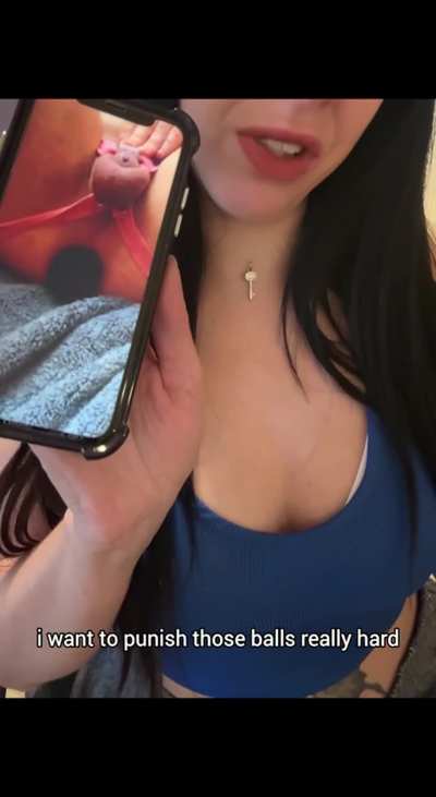 Look at that cage and plug 