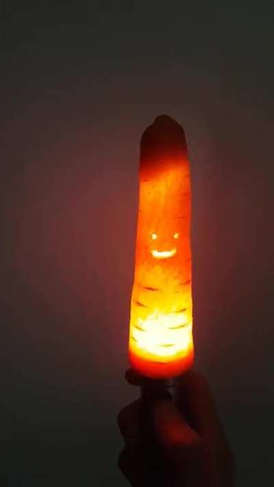 I made a Jack-o-Carrot