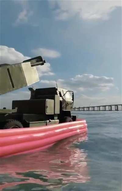 HIMARs getting ready to target Kerch bridge for Independence Day.