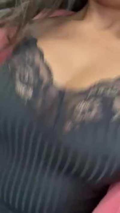 Running up the stairs braless