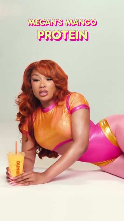 You heard me, Megan’s Mango Protein Refresher. Only available at Dunkin’