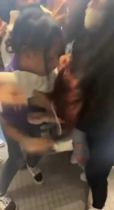 High School Fight In Bathroom