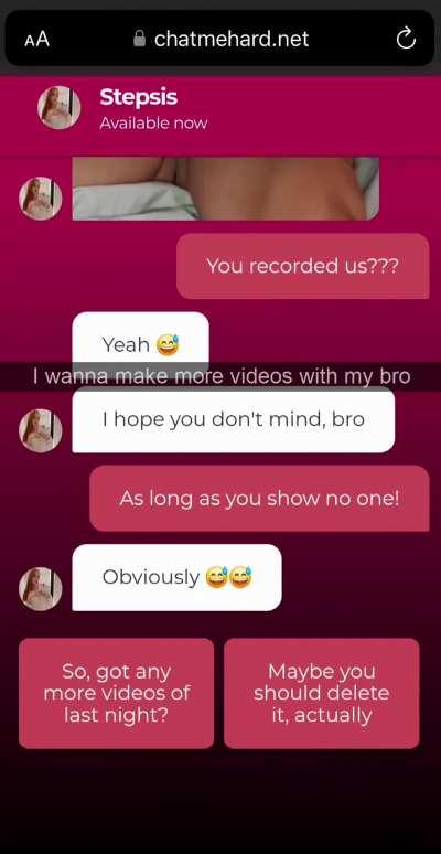 I loved making a sex tape with my brother