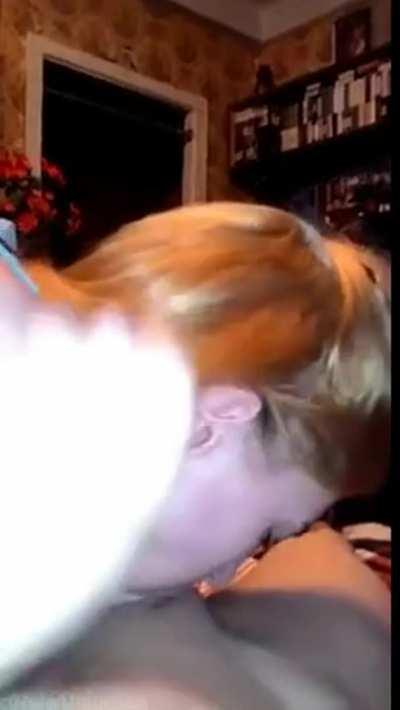 Blonde with Impressive Deepthroat