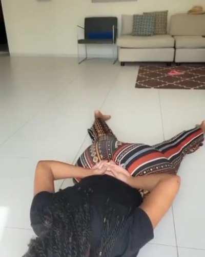 Ass weighed her down