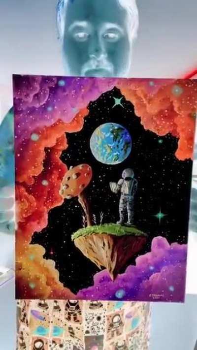 Acrylic Painting, Negative Trek, u/ParanormalRedBeard