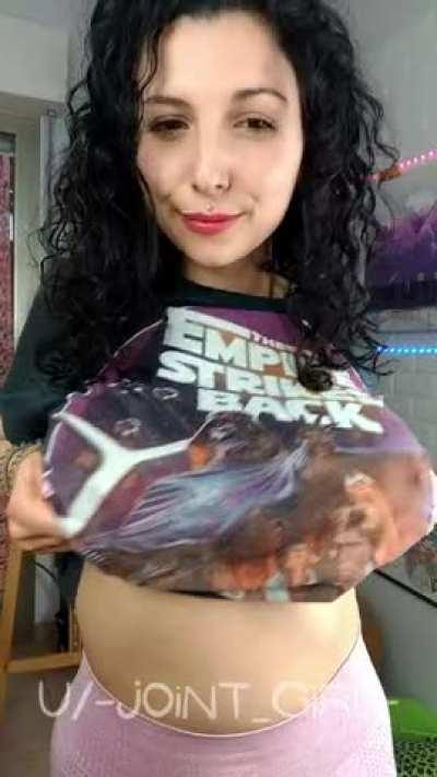 Is that a lightsaber in your pocket or are you just happy to see me?