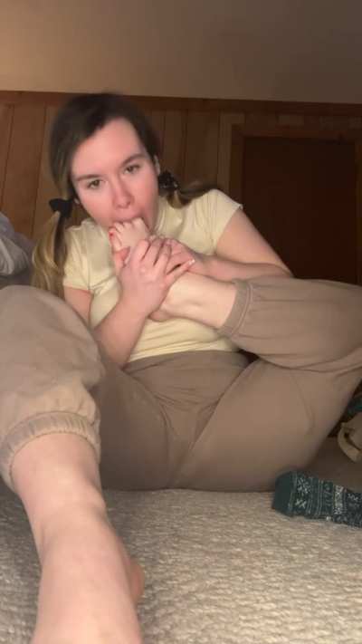 pov: we play truth or dare and you give me way too many feet related dares…