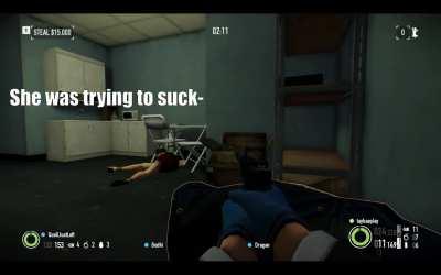 She's just mindin her business