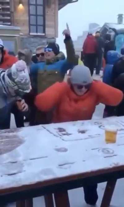 Makin' it snow in Saudi