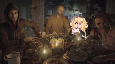 Having Supper at Haachama's Place