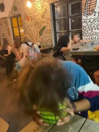 Crackhead's first encounter with watermelon