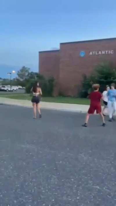 Kid in red cheated on kid in blues sister