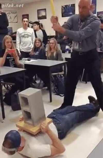 Demonstrating an experiment for the first time?