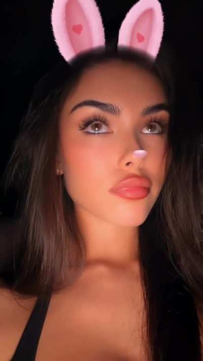 Madison using the bunny filter - IG November 2025