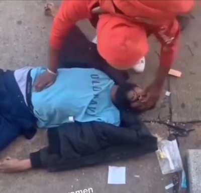 Thankfully there was a doctor near by to administer first aid