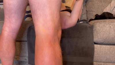 Getting my throat fucked!