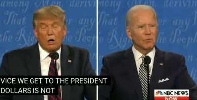 I made a minute-long compilation of the First 2020 Presidential Debate & put some Wii music in the background if anyone cares