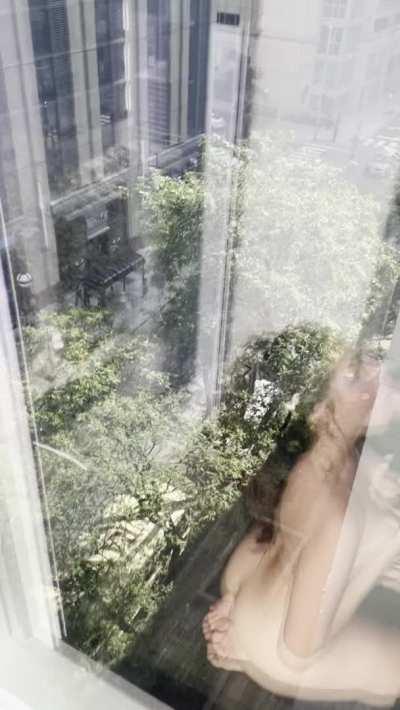 I don’t care who sees me when I’m horny! Would you stop to watch me sucking dick?