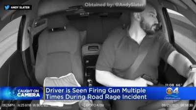 Pro-tip: always roll your windows down when you are experiencing road rage with your trusty sidearm.