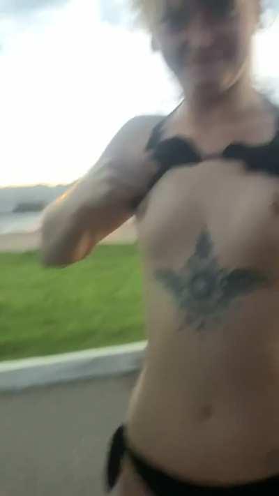 I love being in a bikini in public