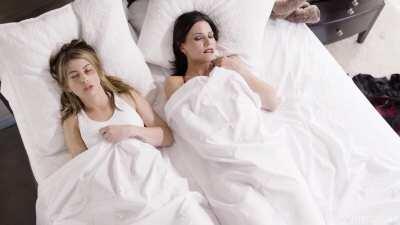 Girl Masturbates Next To Friend And Gets Her To Go Down On Her Pussy