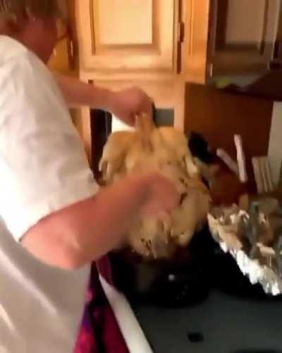 To cook a turkey