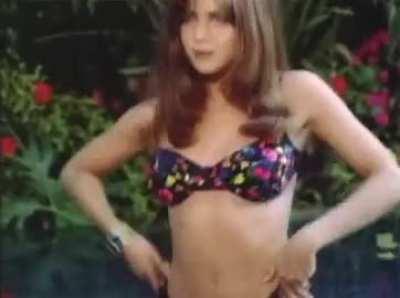 Young Jennifer Aniston in a bikini