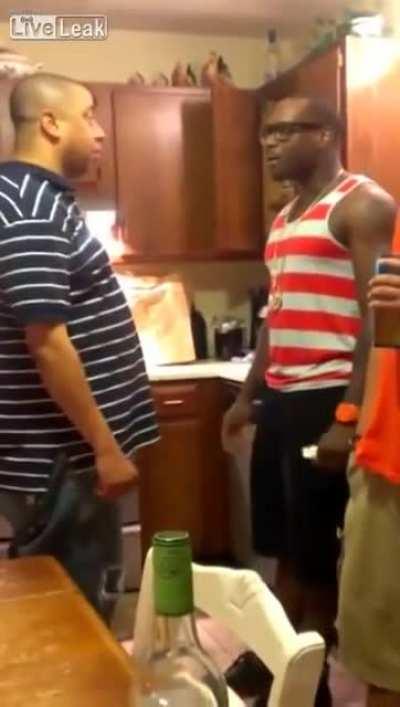 Remember kids, blow your nose before you start a fight!