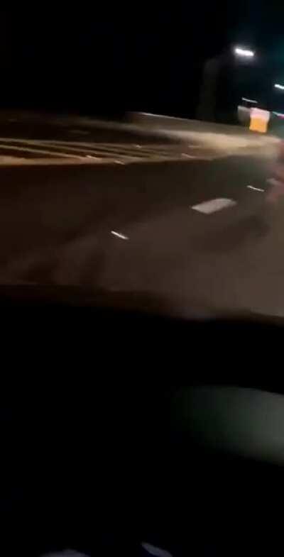 He’s coming from the woods!