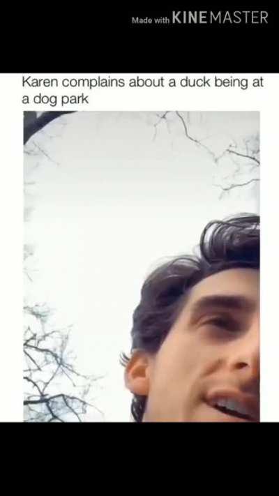 The duck parent. Not Karen