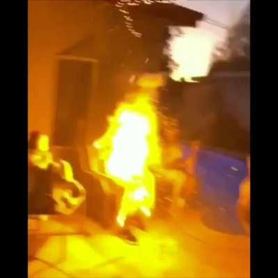 Wcgw trying to be a badass