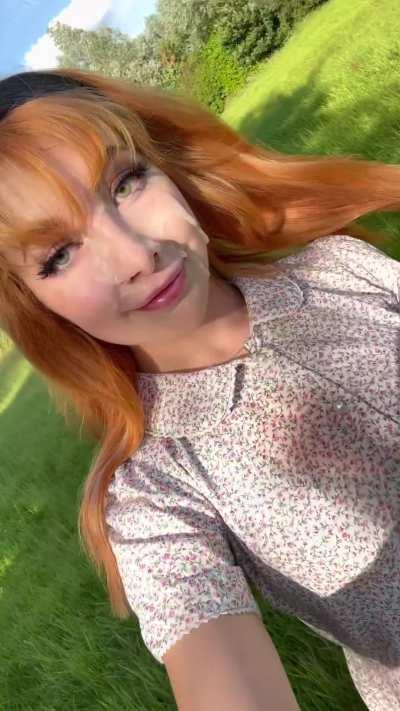 The cum really completes my summer outfit don’t you think?