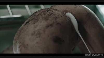 Tight asshole filled up with too much tentacle CUM load