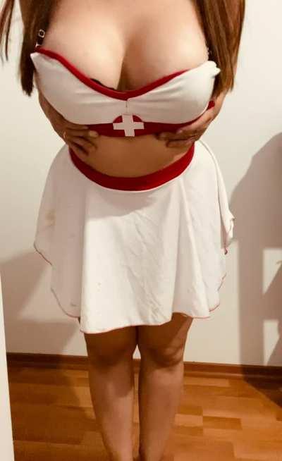 big tits nurse doll wiggling in front of you