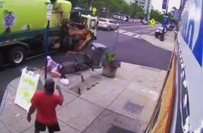 When the garbage truck comes