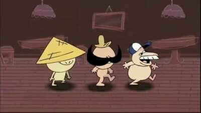 Sr Pelo's 'COMEDY' but i badly put 'Mirrors' over it. by far the shittiest meme I've ever done in regards of kin crinso shitposting.