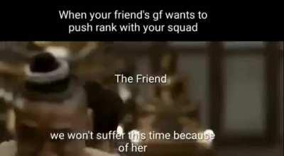 And I can't even say anything to my bud.