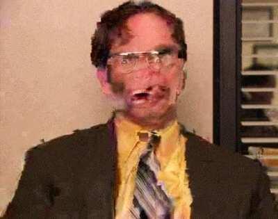 Creepiest Dwight is broken gif Dwight