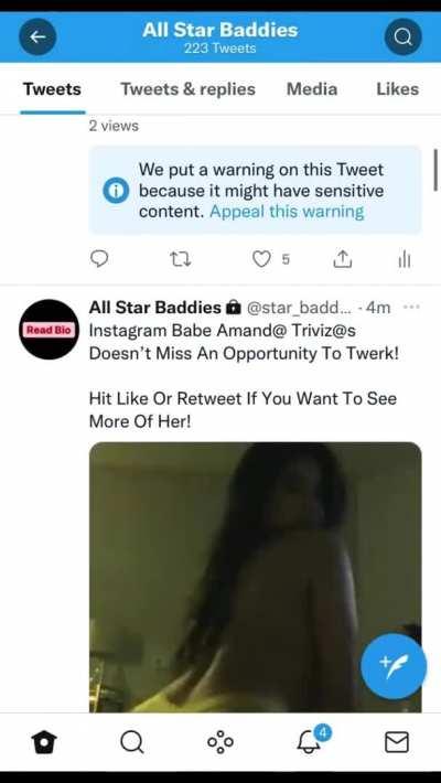 Instagram Star Amand@ Triviz@s Shows Off Her Nude Body For You! Twitter:@star_baddies