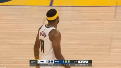 [Highlight] Jordan Poole gets a clutch steal and score after Bones Hyland is trapped but Jokic keeps his head in the game