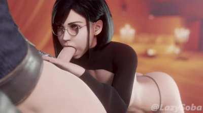 Tifa sucking dick (Soba, Evilaudio) [Final Fantasy]
