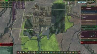 Is there any explanation for why the builders did not build the terrain block?