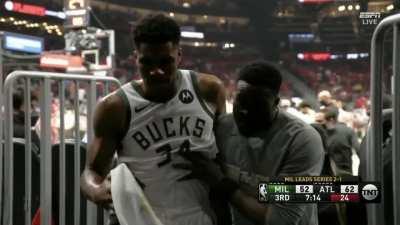 [Highlight] Thanasis helps Giannis off the court