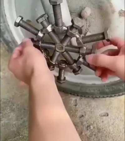 Who needs a wrench when you can make whatever this is