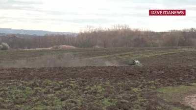 RU pov: Footage of the Tor-M2U SAM system in operation. Shows a drone getting hit.